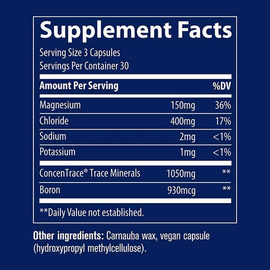 ConcenTrace Trace Mineral Capsules, TMR